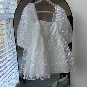 Lulu's White Floral Dress